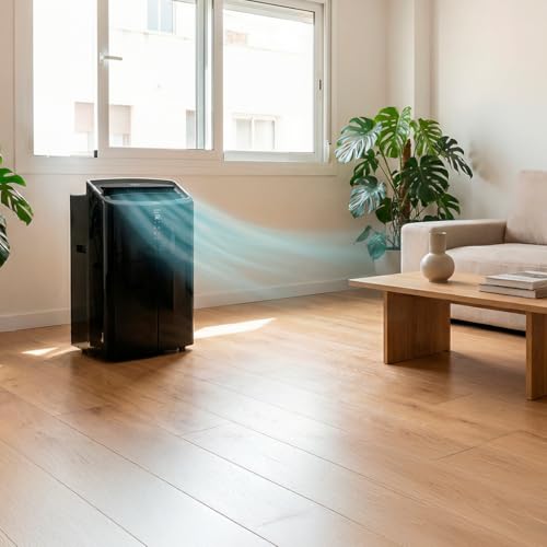 Cecotec Mobile Klimageräte ForceClima 12600 Nux Heating Connected. 12000 BTU, Heizfunktion, WLAN, 5 Modi, 3 Stufen, bis 30 m², Entfeuchter 28 L/Tag