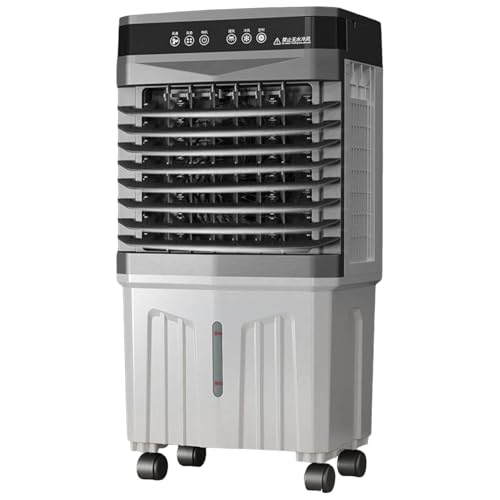 Klimaanlage 3-IN-1 Verdunstungskühlgerät mit großem Wassertank, 3 Modi, 3 Geschwindigkeiten,12-Stunden-Timer,Kühlventilator und 120°