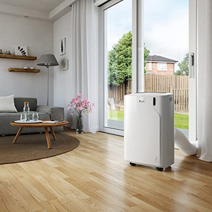 De'Longhi Pinguino PAC EM82, Mobile Klimaanlage für Räume bis zu 80 m³, 9.400 BTU, 2,4 kW, 63 dB, Entfeuchtungsfunktion, Energieklasse A, 24h-Timer