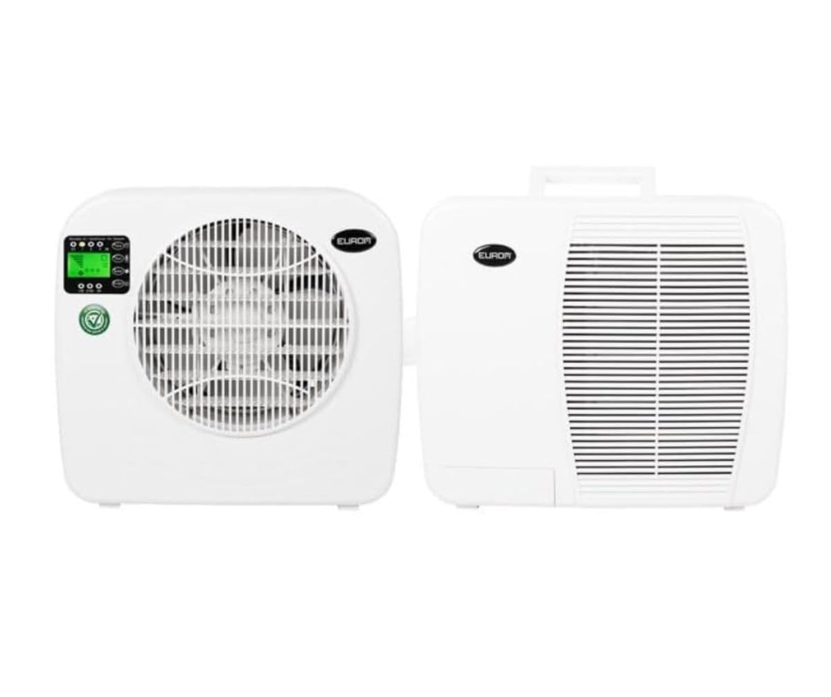 EUROM Split Klimaanlage AC2401 für Wohnwagen, Wohnmobil, Camping, Boot, Bus, Camper, Caravan, Mobilheim | Mobiles Klimagerät mit 2400 BTU |