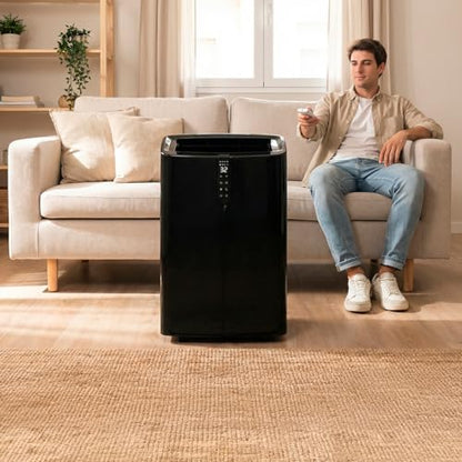 Cecotec Mobile Klimageräte ForceClima 12600 Nux Heating Connected. 12000 BTU, Heizfunktion, WLAN, 5 Modi, 3 Stufen, bis 30 m², Entfeuchter 28 L/Tag