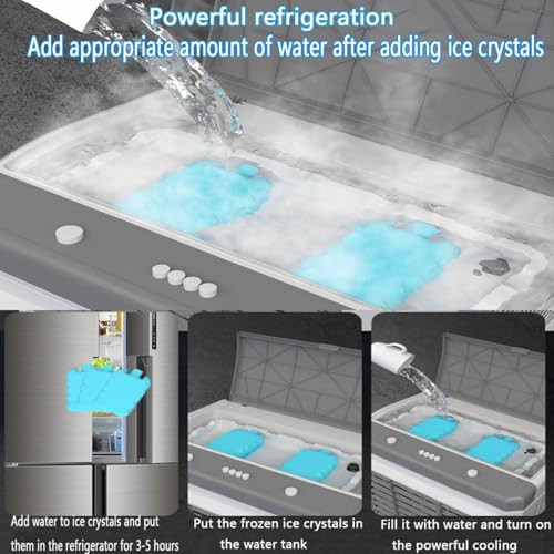 Klimaanlage 3-IN-1 Verdunstungskühlgerät mit großem Wassertank, 3 Modi, 3 Geschwindigkeiten,12-Stunden-Timer,Kühlventilator und 120°