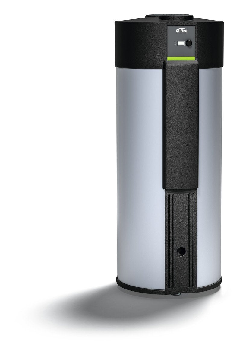 Wärmepumpe DROPS M 4.1 – kompakte Luft-Wasser-Wärmepumpe zur Warmwasserbereitung mit manueller Steuerung, Plattenwärmetauscher, PZH-Umwälzpumpe &