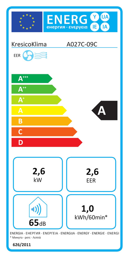 Comfee Mobiles Klimagerät Umweltfreundliches KältemittelPro, 3-in-1 Klimaanlage mit Abluftschlauch, Kühlen und Entfeuchten und Ventilieren, 10000
